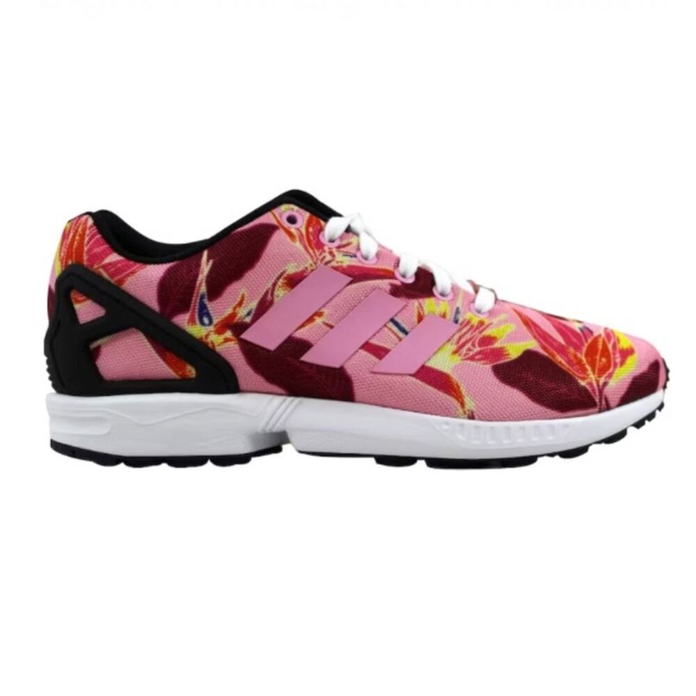 adidas Pink Floral ZX Flux Sneakers